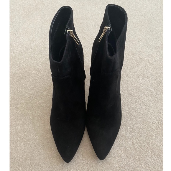 SAM EDELMAN SUEDE POINTED TOE ANKLE BOOTIES - Picture 6 of 14
